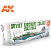 AK Interactive 11741 SOVIET 1941-1945 Aircraft Colour Set 3rd Generation
