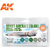 AK Interactive 11743 SOVIET 1950S-1970S Aircraft Colour Set 3rd Generation