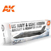 AK Interactive 11744 US Navy And USMC Modern And Helicopter Aircraft Colour Set 3rd Generation