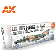 AK Interactive 11747 USAF And ANG 1960S-1980S Aircraft Colour Set 3rd Generation