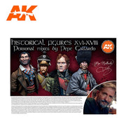 AK Interactive AK11762 Historical Figures S. XVI-XVIII By Pepe Gallardo Acrylic Paint Set 3rd Generation