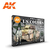 AK Interactive AK11763 Adam Wilder Signature Set Special WWII and Modern US Colours Paint Set