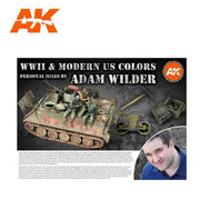 AK Interactive AK11763 Adam Wilder Signature Set Special WWII and Modern US Colours Paint Set