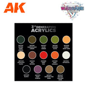 AK 11768 Battle Orc Wargame Acrylic Paint with Figure Starter Set (3rd Generation)