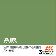 AK Interactive AK11802 Air Series WWI German Light Green Acrylic Paint 17ml 3rd Generation