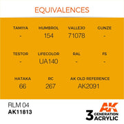 AK Interactive AK11813 RLM 04 Acrylic Paint 17ml 3rd Generation