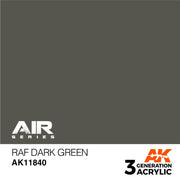 AK Interactive AK11840 Air Series RAF Dark Green Acrylic Paint 17ml 3rd Generation