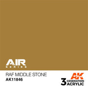AK Interactive AK11846 Air Series RAF Middle Stone Acrylic Paint 17ml 3rd Generation