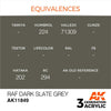 AK Interactive AK11849 Air Series RAF Dark Slate Grey Acrylic Paint 17ml 3rd Generation