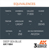 AK Interactive AK11864 Deep Sea Blue Acrylic Paint 17ml 3rd Generation