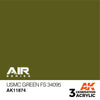 AK Interactive AK11874 Air Series USMC Green FS 34095 Acrylic Paint 17ml 3rd Generation