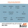 AK Interactive AK11879 Air Series Air Superiority Blue FS 35450 Acrylic Paint 17ml 3rd Generation
