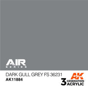 AK Interactive AK11884 Dark Gull Grey FS 36231 Acrylic Paint 17ml 3rd Generation