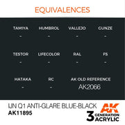 AK Interactive AK11895 Air Series IJN Q1 Anti-Glare Blue-Black Acrylic Paint 17ml 3rd Generation