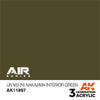 AK Interactive AK11897 Air Series IJN M3 N Nakajima Interior Green Acrylic Paint 17ml 3rd Generation