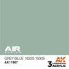 AK Interactive AK11907 Air Series Grey-Blue 1920s-1930s Acrylic Paint 17ml 3rd Generation
