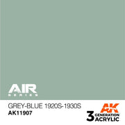 AK Interactive AK11907 Air Series Grey-Blue 1920s-1930s Acrylic Paint 17ml 3rd Generation