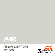 AK Interactive AK11908 Air Series AE-9/AII Light Grey Acrylic Paint 17ml 3rd Generation