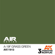 AK Interactive AK11913 Air Series A-19f Grass Green Acrylic Paint 17ml 3rd Generation