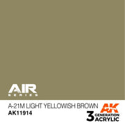 AK Interactive AK11914 Air Series A-21m Light Yellowish Brown Acrylic Paint 17ml 3rd Generation