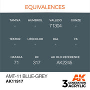 AK Interactive AK11917 Air Series AMT-11 Blue-Grey Acrylic Paint 17ml 3rd Generation