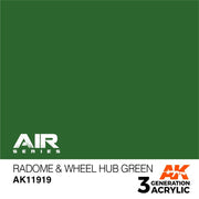 AK Interactive AK11919 Air Series Radome and Wheel Hub Green Acrylic Paint 17ml 3rd Generation
