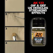 AK Interactive AK123 Weathering Streaking Effects Oif & Oef US Vehicles Enamel 35mL