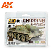 AK Interactive AK138 Weathering Chipping Essentials Set Enamel