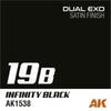AK Interactive AK1538 Dual Exo Sc-Fi 19B Infinity Black 60ml