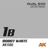 AK Interactive AK1543 Dual Exo Set 1 1A Xtreme White and 1B Robot White