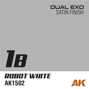 AK Interactive AK1543 Dual Exo Set 1 1A Xtreme White and 1B Robot White