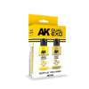 AK Interactive AK1544 Dual Exo Set 2 2A Solar Yellow and 2B Pluto Stone