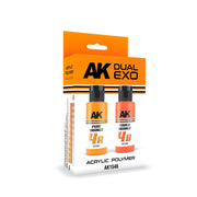 AK Interactive AK1546 Dual Exo Set 4 4A Pure Orange and 4B Faded Orange