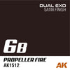 AK Interactive AK1548 Dual Exo Set 6 6A Oxide Red and 6B Propeller Fire