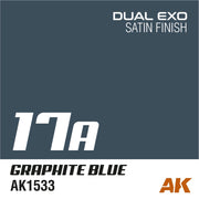 AK Interactive AK1561 Dual Exo Set 17 17A Graphite Blue and 17B Lunar Blue