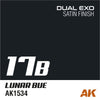 AK Interactive AK1561 Dual Exo Set 17 17A Graphite Blue and 17B Lunar Blue