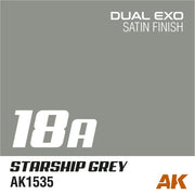 AK Interactive AK1562 Dual Exo Set 18 18A Starship Grey and 18B NCC Grey