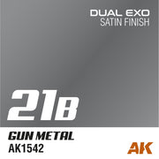 AK Interactive AK1565 Dual Exo Set 21 21A Silver and 21B Gun Metal