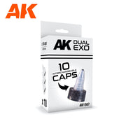 AK Interactive AK1567 Dual Exo Set 10 Interchangeable Caps Set