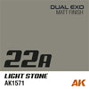 AK Interactive AK1581 Dual Exo Set 22 22A Light Stone and 22B Dark Stone