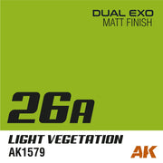 AK Interactive AK1585 Dual Exo Set 26 26A Light Vegetation and 26B Dark Vegetation