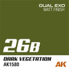 AK Interactive AK1585 Dual Exo Set 26 26A Light Vegetation and 26B Dark Vegetation