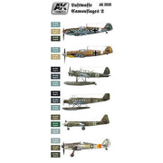 AK Interactive AK2020 Air Series Luftwaffe Camouflages Vol.2 Paint Set Acrylic*