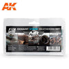 AK Interactive AK2037 Air Weathering Exausts & Stains Set Enamel
