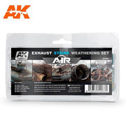 AK Interactive AK2037 Air Weathering Exausts & Stains Set Enamel
