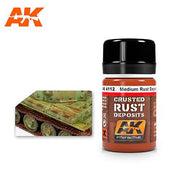 AK Interactive AK4112 Weathering Medium Rust Deposit Enamel 35mL