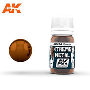 AK Interactive AK474 Xtreme Metal Bronze Paint 30mL