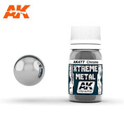 AK Interactive AK477 Xtreme Metal Chrome Paint 30mL