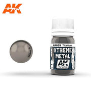 AK Interactive AK669 Xtreme Metal Titanium Paint 30mL
