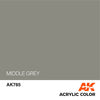 AK Interactive AK785 Middle Grey Paint Acrylic 17mL*